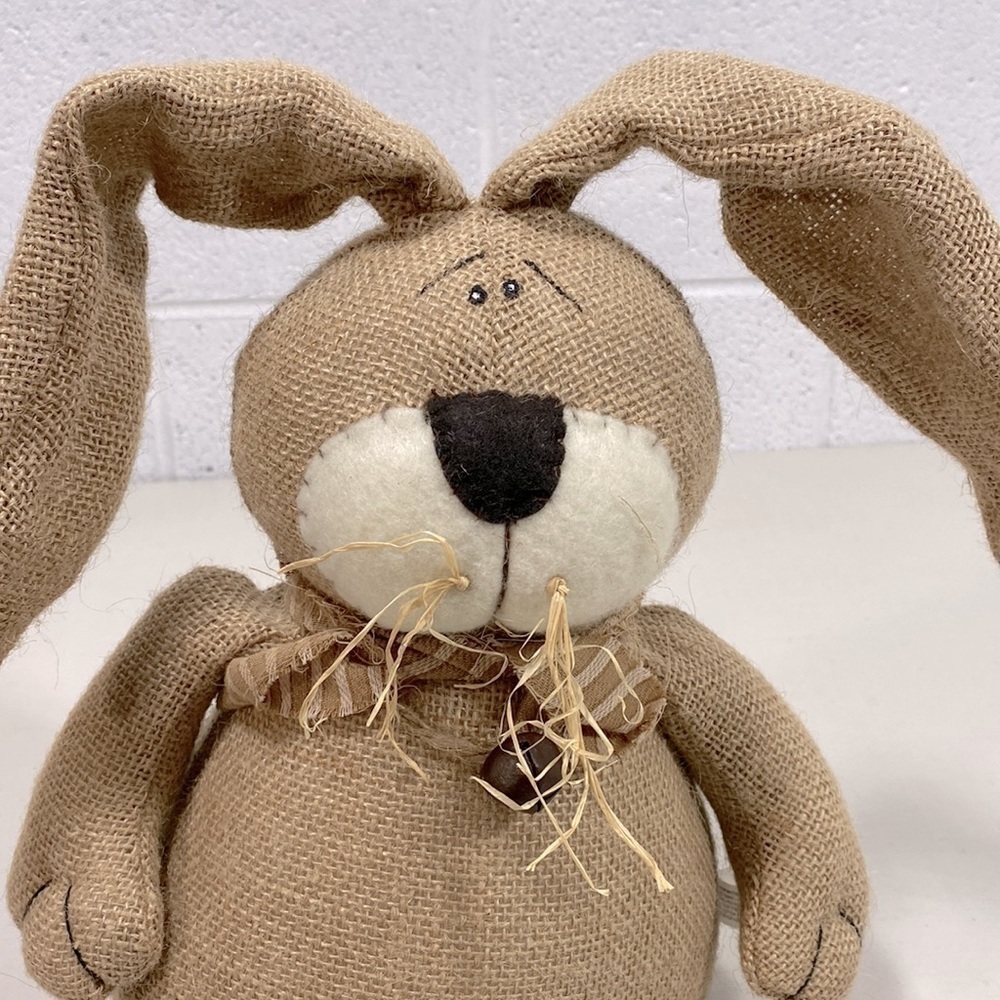 Burlap bunnyββββββββββββββββ - Picture 2 of 9